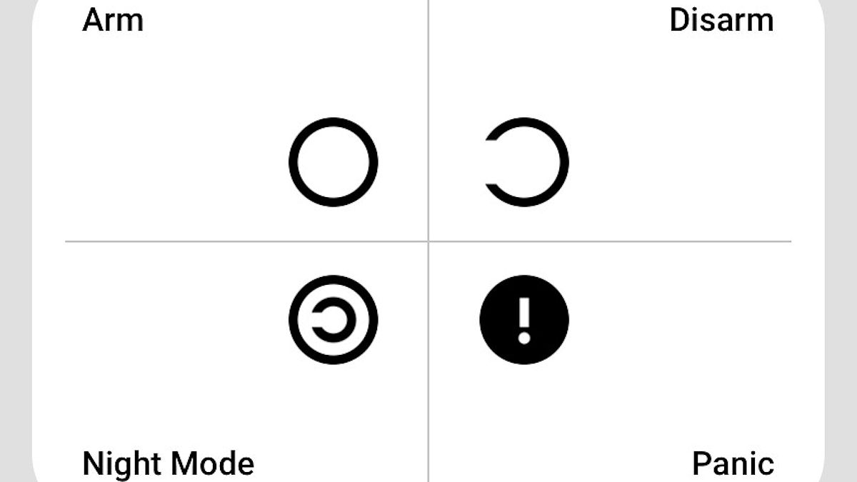 Ajax alarm app panic button — one tap triggers immediate response from the monitoring centre