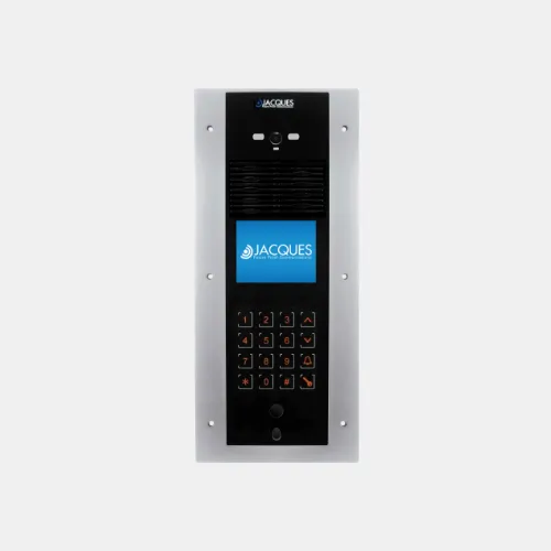 Jacques video door entry panel with keypad and display