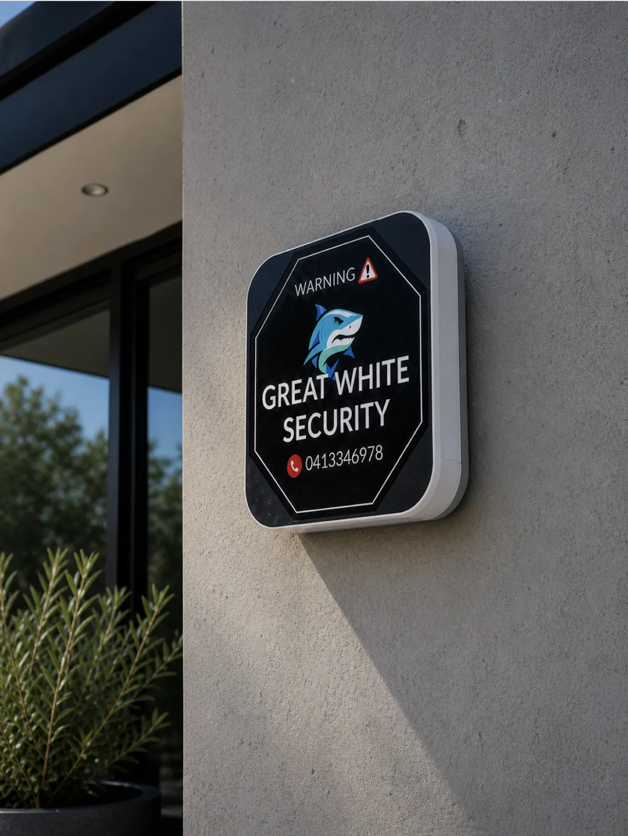 Great White Security alarm system installation Perth